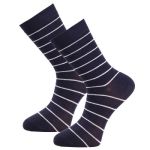 Trofe Bamboo Small Stripe Socks 2P Marine Gr 35/38 Damen