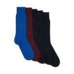 BOSS 5P RS Uni Color CC Socks Blau/Grau Gr 43/46