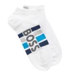 BOSS 2P Stripe Cotton Ankle Socks Weiß Gr 39/42