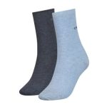 Calvin Klein 2P Annika Flat Knit Sock Blau/Grau One Size Damen