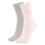 Calvin Klein 2P Annika Flat Knit Sock Rosa/Grau Strl 37/41 Damen