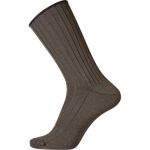 Egtved Wool No Elastic Rib Socks Dunkelbraun Gr 45/48