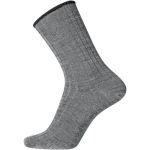 Egtved Wool No Elastic Rib Socks Stahlgrau Gr 36/41
