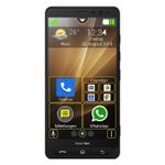 Bea-Fon M5 Standard Schwarz | Senioren Smartphone | Zwei Kameras Front (8MP) & Rückseite (13MP) | 5,5'' Display | WhatsApp | inkl Schutzfolie & Tasche