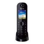 Panasonic KX-TGQ400GB | Festnetztelefon | HD Voice | Babyphone-Funktion | Unterstützung mehrerer Telefonnummern | Farbdisplay | 100 Eintragungen | Schwarz