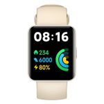 Xiaomi Redmi Watch 2 Lite GL Ivory| intelligente Uhr mit Riemen | 100 Trainingsmodi | Hochpräziser GPS-Chip | Messung des Blutsauerstoffs | Schlafüberwachung