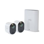 Arlo Ultra 2 System Bundle 2x Kamera in Weiss | WiFi-Kamera Set | Außenbereich, Innenbereich | Glasklares 4K-HDR-Video | Verbesserte Nachtsicht in Farbe