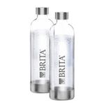 BRITA sodaONE PET Flaschen 1 Liter 2-Pack | Nachhaltigkeit im Doppelpack | Robust, leicht und praktisch | Gut für die Umwelt | 2 x 1 Liter PET-Flaschen