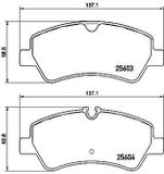 BREMBO Bremsbelagsatz P 24 160 Bremsbeläge,Bremsklötze FORD,TRANSIT MK-7 Kasten,Transit V363 Kastenwagen (FCD, FDD)