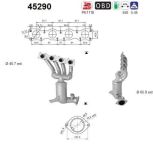 AS Katalysator  für BMW 18407581067 18407563670 45290