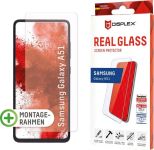 Displex »DISPLEX Real Glass Panzerglas für Samsung Galaxy A51 (6,5), 10H Tempered Glass, mit Montagerahmen, 2D« für Samsung Galaxy A51, Displayschutzglas