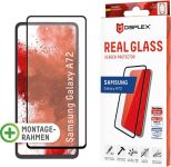 Displex »DISPLEX Real Glass Panzerglas für Samsung Galaxy A72 (6,5), 10H Tempered Glass, mit Montagerahmen, Full Cover« für Samsung Galaxy A72, Displayschutzfolie