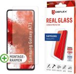Displex »DISPLEX Real Glass Panzerglas für Samsung Galaxy A71 (6,7), 10H Tempered Glass, mit Montagerahmen, 2D« für Samsung Galaxy A71, Displayschutzglas