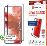 Displex »DISPLEX Real Glass Panzerglas für Samsung Galaxy S21+ 5G (6,7), 10H Tempered Glass, mit Montagerahmen, Full Cover« für Samsung Galaxy S21+, Displayschutzfolie