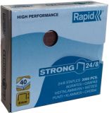 2000 Rapid 24/8 Strong Heftklammern verkupfert
