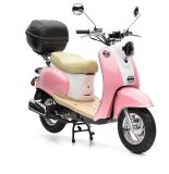 Nova Motors Retro Star 50 rosa-weiß 45km/h mit Topcase