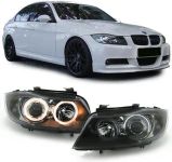 Angel Eyes H7 H7 Scheinwerfer schwarz für BMW 3ER E90 E91 05-09
