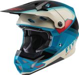 FLY Racing Formula CP Rush Motocross Helm, schwarz-weiss-blau, Größe M, schwarz-weiss-blau, Größe M