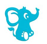 FINDit Motivschablone »Stanzschablone Baby-Elefant«, 5,7 cm hoch