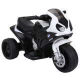 Elektro Kindermotorrad Kinderfahrzeug Lizensiert von BMW S1000RR Elektro-Dreirad mit Akku Stahl Schwarz 66 x 37 x 44 cm