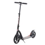 Kinderscooter Kickscooter mit Stoßdämpfung Tretroller Schwarz 92,5 x 37,5 x 87-101,5 cm