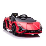Kinderfahrzeug 2 Fahrmodi SIAN SUV-Auto-Spielzeug Elektroauto mit Fernbedienung extra breiten Reifen Musik(MP3/USB) Licht 3–5 Jahre PP Metall Rot 108 x 62 x 40 cm