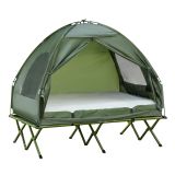 Campingzelt Erhöhtes Campingbett Kuppelzelt Luftmatratze mit Pumpe
