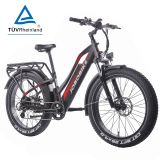 E-Bike Robin Frau 26 Zoll Fat-Reifen Elektrofahrrad 7 Gang Shimano Acera Kettenschaltung 250W Heckmotor