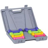 Hantelset Kurzhantel Set mit Koffer Tragbar 4 Hantelpaare 0,5 kg/1 kg/1,5 kg/2 kg für Zuhause und Fitnessstudio Eisen+Kunststoff 41 x 30 x 8 cm
