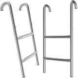 monzana® Trampolinleiter 61,5cm / 2 Metallstufen