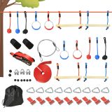 Ninja Slackline Set, 10 m hängende Hindernisse, Outdoor Kletterset