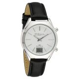 Miraval Funk-Armbanduhr mit Lederarmband Funkuhr 35 mm Leder 16 mm Funksignal