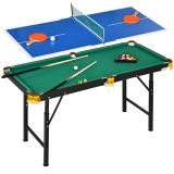 SPORTNOW Multigame Spieletisch Multifunktionstisch mit Tischtennis Billardtisch