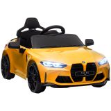 AIYAPLAY Kinder Elektroauto 12V Kinderfahrzeug mit 2,4G-Fernbedienung Gelb