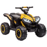 HOMCOM Elektro Quad für Kinder 12V Kinder Quad mit USB-Anschluss MP3-Musikplayer