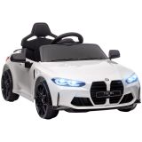 AIYAPLAY Kinder Elektroauto 12V Kinderfahrzeug mit 2,4G-Fernbedienung Weiß