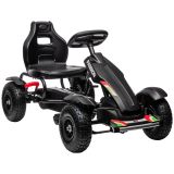 HOMCOM GoKart, Tretfahrzeug mit Bremse, Kinderfahrzeug mit verstellbarem Sitz