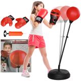 AIYAPLAY Punchingball für Kinder höhenverstellbar Boxstand mit Boxhandschuhen