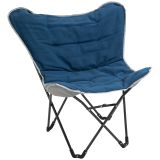 Outsunny Campingstuhl tragbar klappbar Gartensessel Regiestuhl für Outdoor Blau