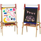 3-in-1 Kindertafel höhenverstellbar, doppelseitige Kinder Staffelei mit Ablage