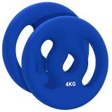 SPORTNOW 2er-Set Hantelgewichte, 2 x 4 kg Gewichte, Hantelscheiben-Set