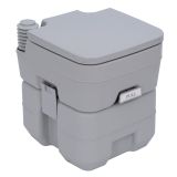 Outsunny Campingtoilette, 20 L Mobil-WC, Camping-WC mit Spül- und Abwassertank