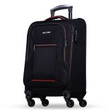 NOWI Sevilla Trolley M 55x40x20 – Leichter Koffer 30L 4 Rollen & Zahlenschloss BLAU