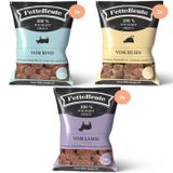 FetteBeute BARF Komplettmenü Hund TK-Nuggets Napffertig Probierpaket 6x800 g