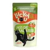 Lucky Lou Nassfutter Katze Adult Rind und Wildschwein 16x125 g