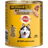Pedigree Nassfutter Hund Adult, Protein+, in Pastete 12x800 g Truthahn und Huhn