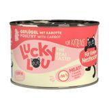 Lucky Lou Nassfutter Katze Kitten Geflügel 6x200 g