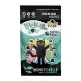 Lucky Lou Food Code Trockenfutter Katze, Adult, Mono, Forelle 1,7 kg
