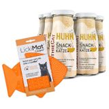 SmoothieCat Huhn 6x 150 ml + Lickimat Orange