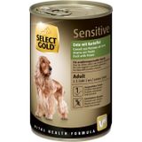 SELECT GOLD Nassfutter Hund Sensitive Adult Ente mit Kartoffel 6x400 g